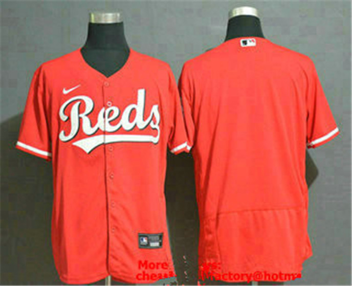 2020 Cincinnati Reds Blank Red Stitched MLB Flex Base Nike Jersey