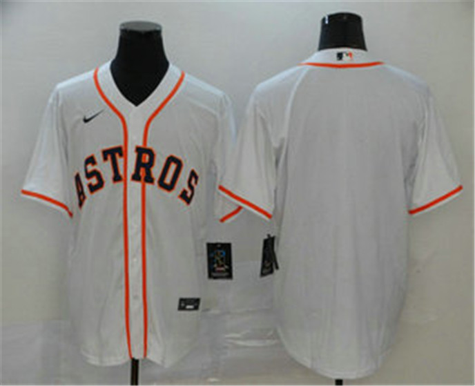 2020 Houston Astros Blank White Stitched MLB Cool Base Nike Jersey