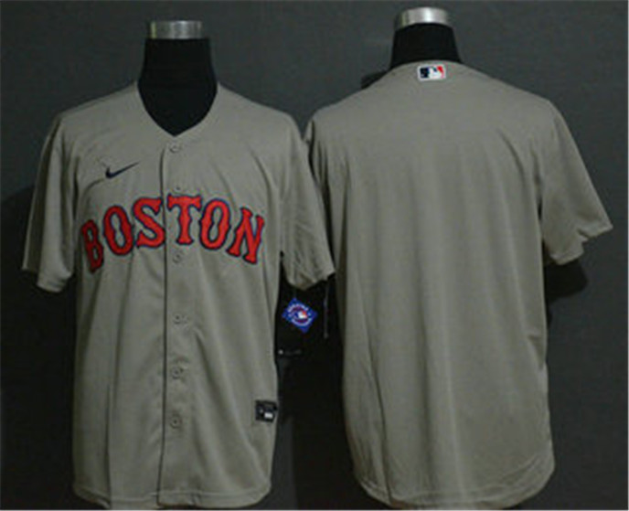 2020 Boston Red Sox Blank Gray Stitched MLB Cool Base Nike Jersey