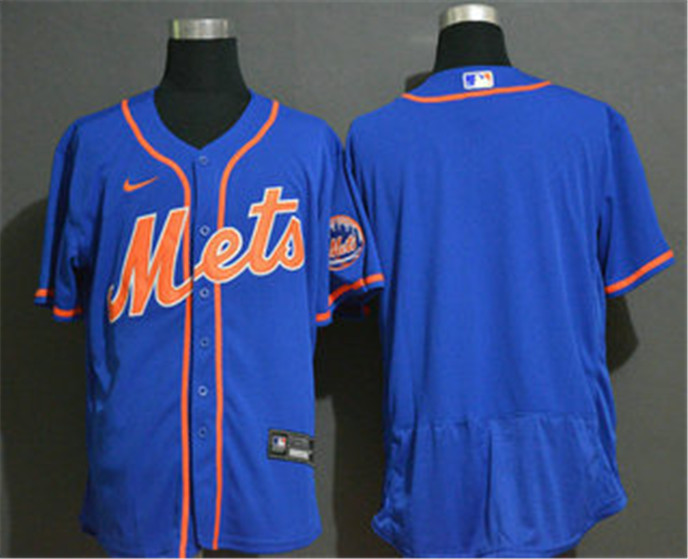 2020 New York Mets Blank Blue Stitched MLB Flex Base Nike Jersey