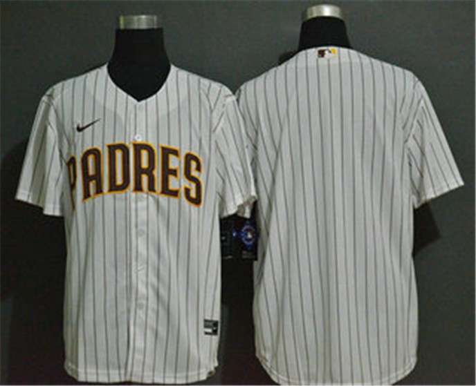 2020 San Diego Padres Blank White Stitched MLB Cool Base Nike Jersey
