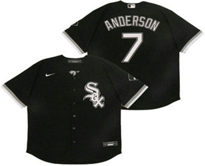 2020 Chicago White Sox #7 Tim Anderson Black Stitched MLB Flex Base Nike Jersey