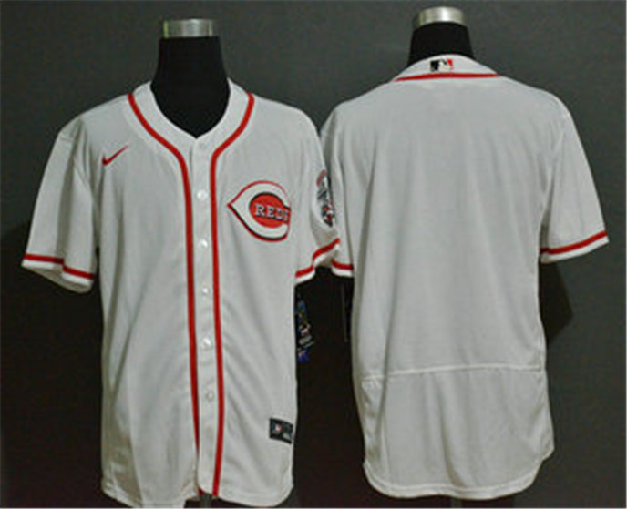 2020 Cincinnati Reds Blank White Stitched MLB Flex Base Nike Jersey