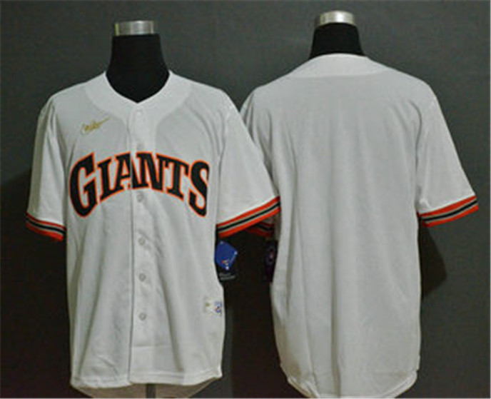 2020 San Francisco Giants Blank White Throwback Cooperstown Stitched MLB Cool Base Nike Jersey