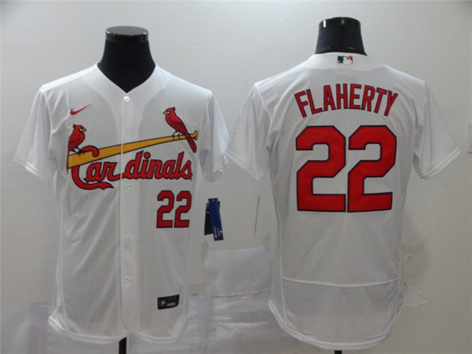 2020 St. Louis Cardinals #22 Jack Flaherty White Stitched MLB Flex Base Nike Jersey