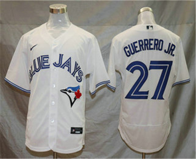 2020 Toronto Blue Jays #27 Vladimir Guerrero Jr. White Stitched MLB Flex Base Nike Jersey