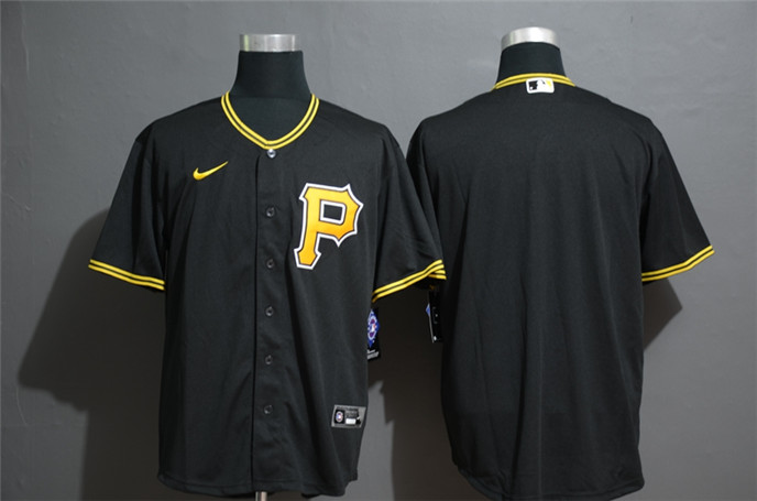2020 Pittsburgh Pirates Blank Black Stitched MLB Cool Base Nike Jersey