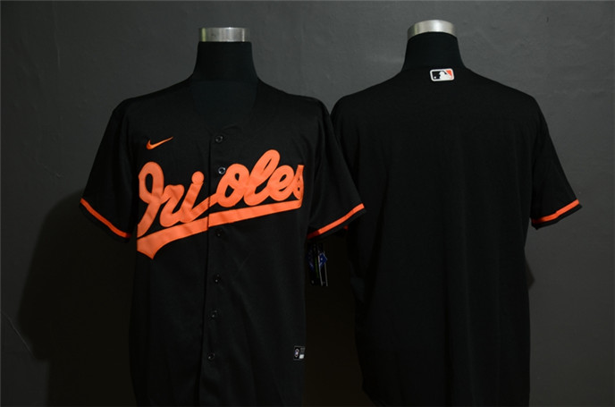 2020 Baltimore Orioles Blank Black Stitched MLB Cool Base Nike Jersey