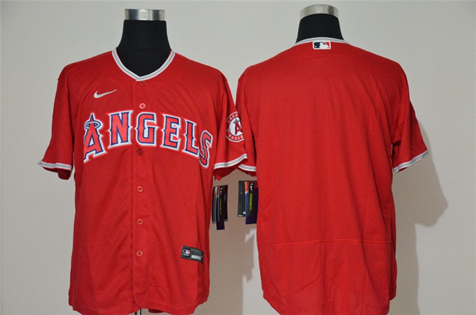 2020 Los Angeles Angels Blank Red Stitched MLB Flex Base Nike Jersey