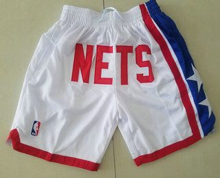 2020 Men's Brooklyn Nets White Just Don Shorts Swingman Shorts