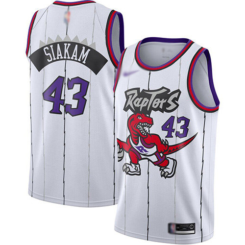 2020 Raptors #43 Pascal Siakam White Basketball Swingman Hardwood Classics Jersey