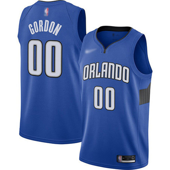 2020 Magic #00 Aaron Gordon Blue Basketball Swingman Statement Edition 2019-Jersey