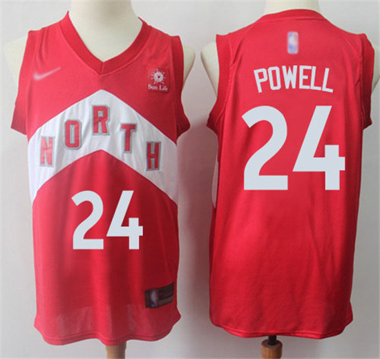 2020 Raptors #24 Norman Powell Red Basketball Swingman Earned Edition Jersey