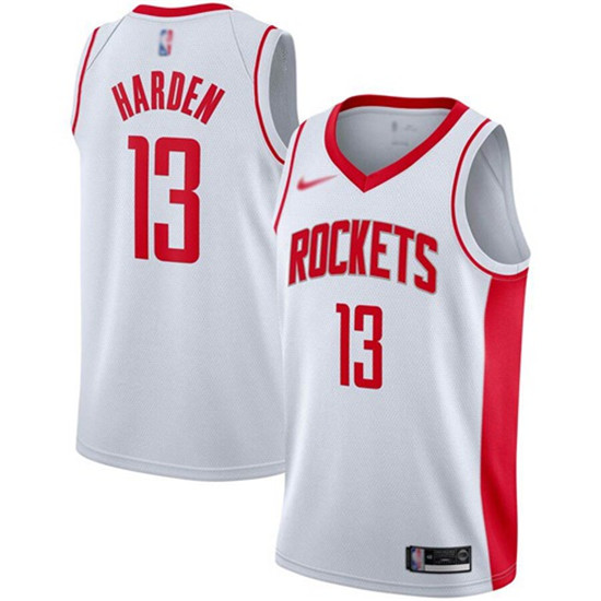 2020 Rockets #13 James Harden White Basketball Swingman Association Edition 2019-Jersey