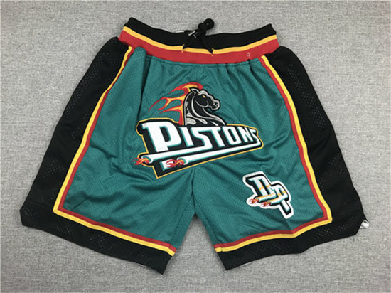 2020 Pistons Green Pockets Just Don Mesh Shorts