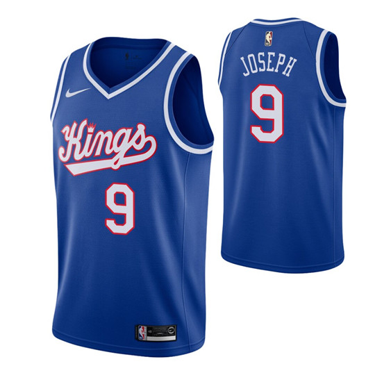 2020 Men's Sacramento Kings #9 Cory Joseph Blue 2019-20 Hardwood Classics Jersey