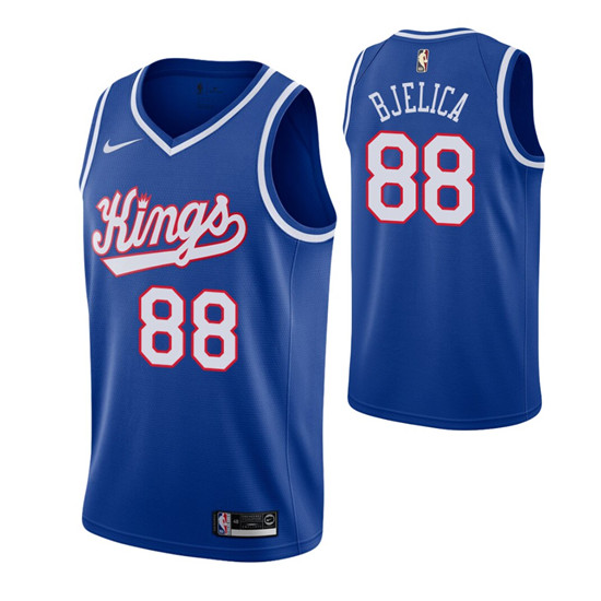 2020 Men's Sacramento Kings #88 Nemanja Bjelica Blue 2019-20 Hardwood Classics Jersey