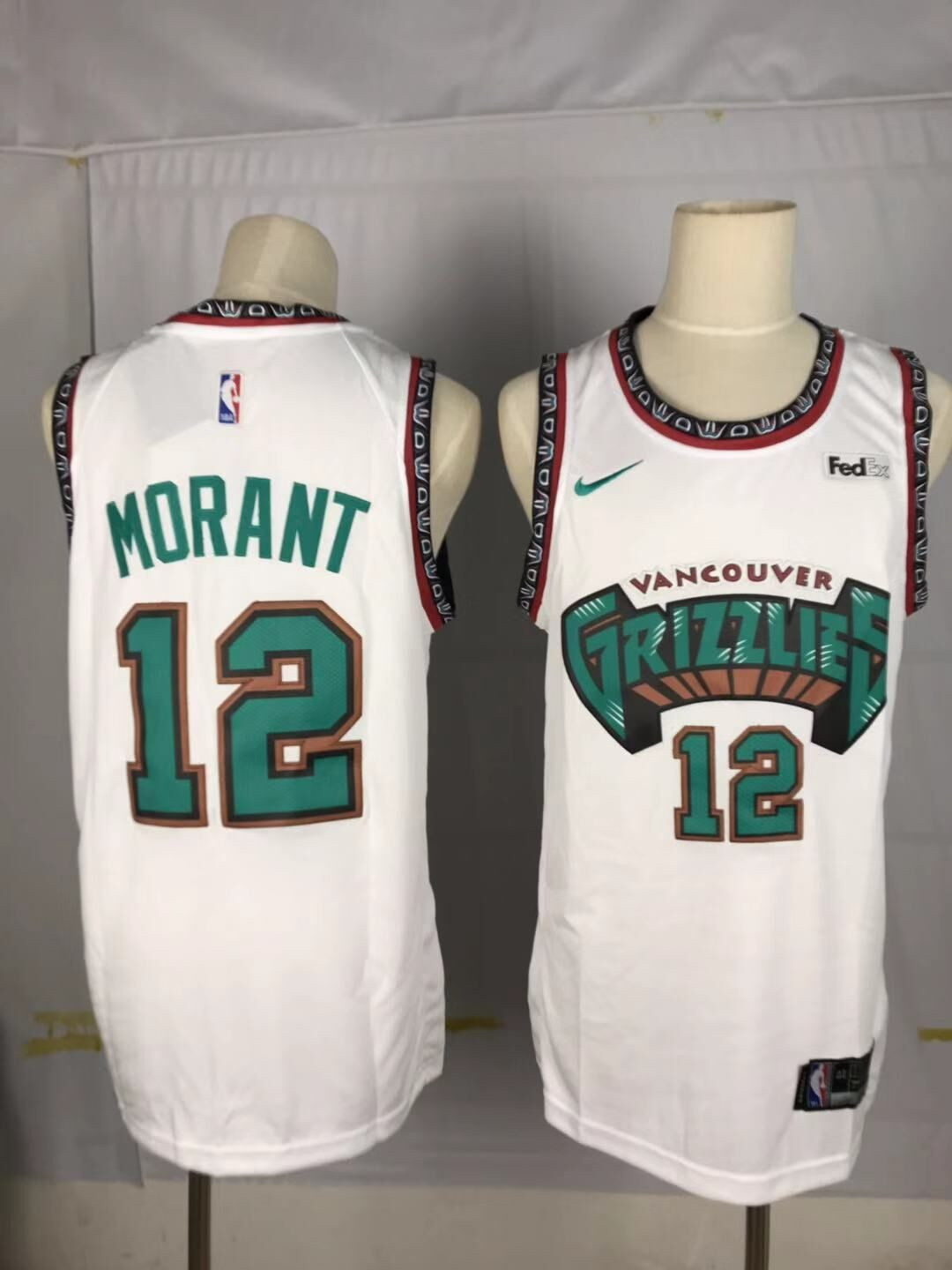 2020 Grizzlies 12 Ja Morant White Nike Swingman Jersey