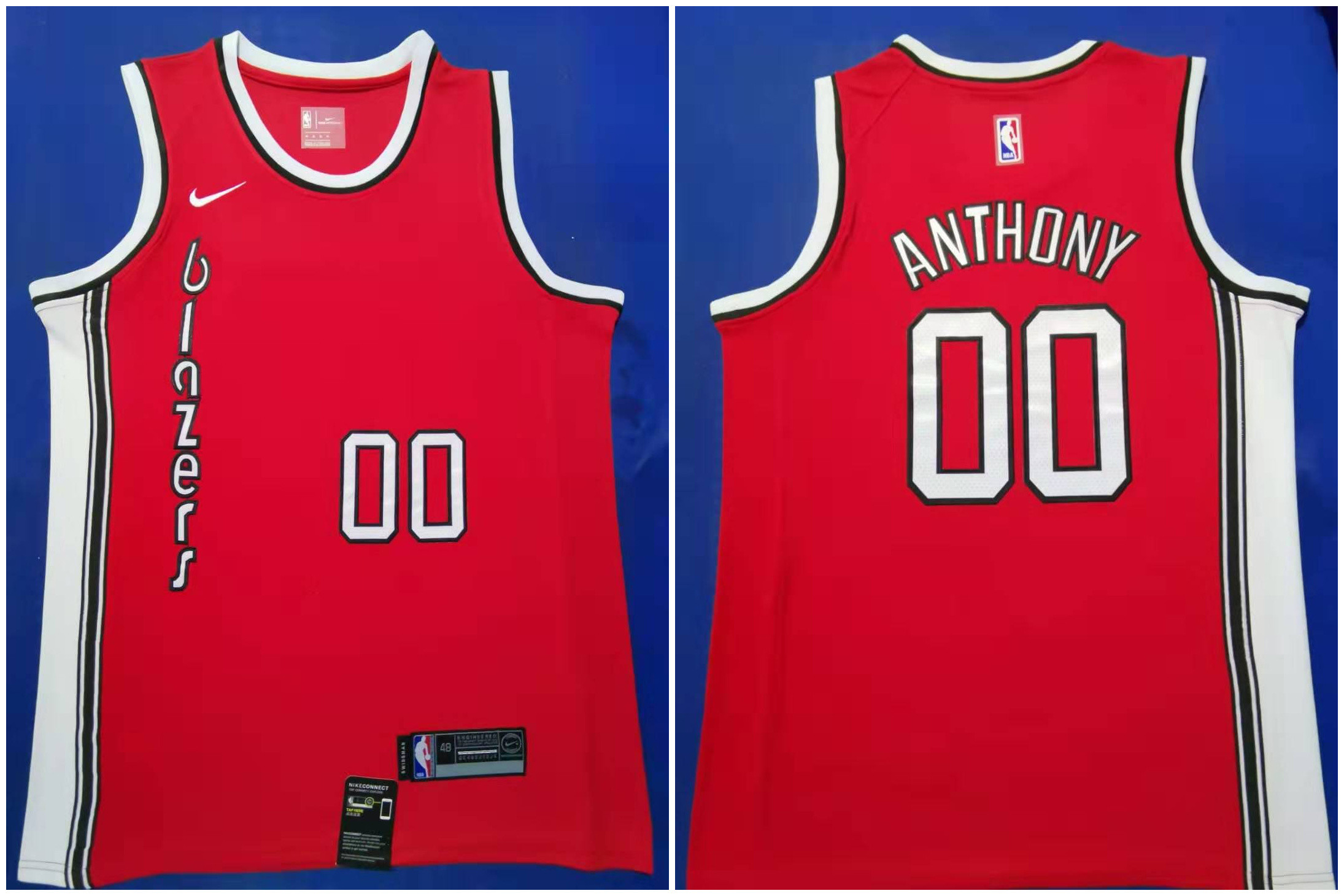 2020 Blazers #00 Carmelo Anthony Red 2019-20 Nike Swingman Jersey