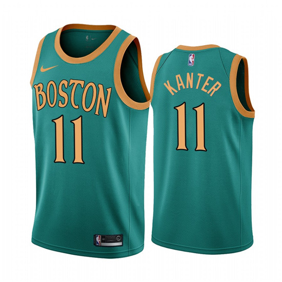2020 Nike Celtics #11 Enes Kanter Green 2019-20 City Edition NBA Jersey