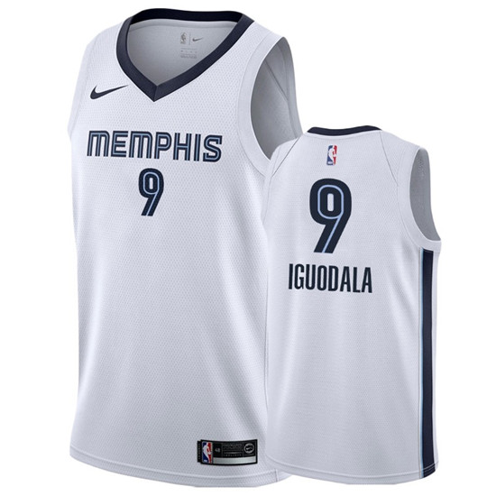 2020 Nike Grizzlies #9 Andre Iguodala White Association Edition Men's NBA Jersey