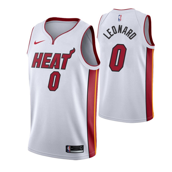 2020 Nike Heat #0 Meyers Leonard Men's Association Edition White NBA Jersey