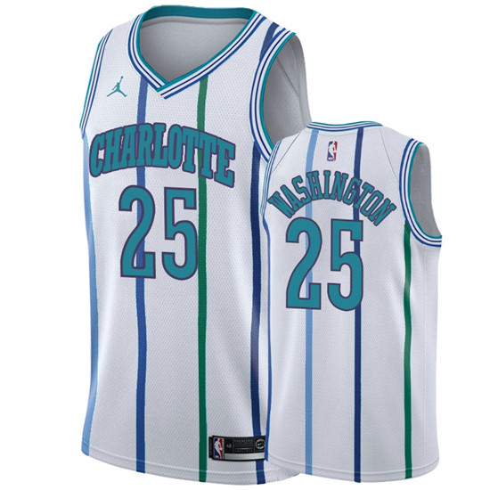 2020 Nike Hornets #25 PJ Washington White 2019-20 Hardwood Classic Edition Stitched NBA Jersey