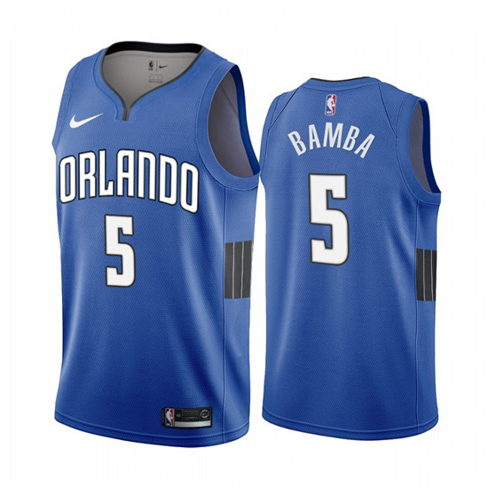 2020 Nike Magic #5 Mohamed Bamba Blue 2019-20 Statement Edition NBA Jersey