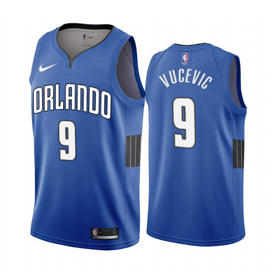 2020 Nike Magic #9 Nikola Vucevic Blue 2019-20 Statement Edition NBA Jersey