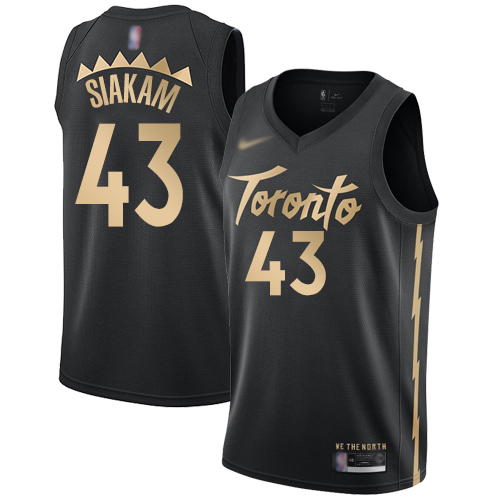 2020 Raptors #43 Pascal Siakam Black Basketball Swingman City Edition 2019-20 Jersey