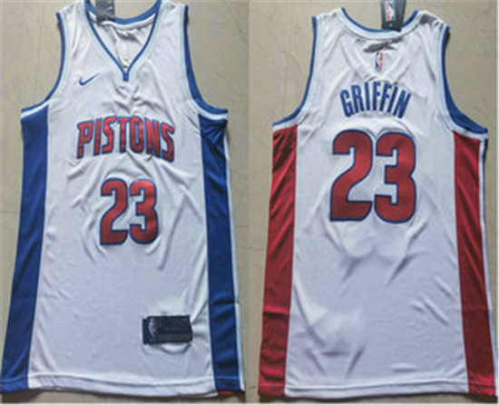 2020 Men's Detroit Pistons #23 Blake Griffin White 2019 Nike Swingman Stitched NBA Jersey