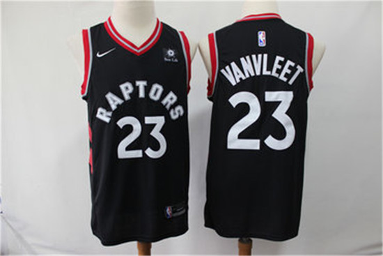 2020 Raptors 23 Fred Vanvleet Black Nike Swingman Jersey