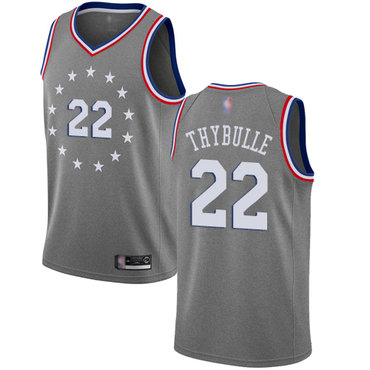 2020 76ers #22 Mattise Thybulle Gray Basketball Swingman City Edition 2018-19 Jersey