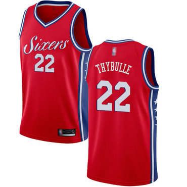 2020 76ers #22 Mattise Thybulle Red Basketball Swingman Statement Edition Jersey