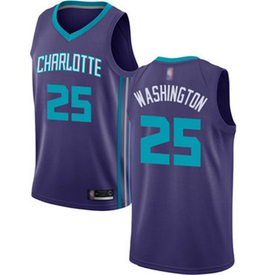 2020 Hornets #25 PJ Washington Purple Basketball Jordan Swingman Statement Edition Jersey