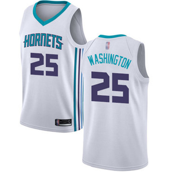 2020 Hornets #25 PJ Washington White Basketball Jordan Swingman Association Edition Jersey