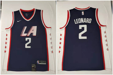 2020 Clippers 2 Kawhi Leonard Black City Edition Nike Swingman Jersey