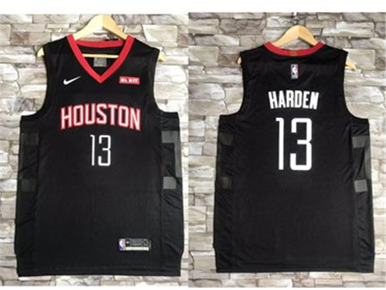 2020 Nike Houston Rockets #13 James Harden Black NBA Swingman Statement Edition Jersey
