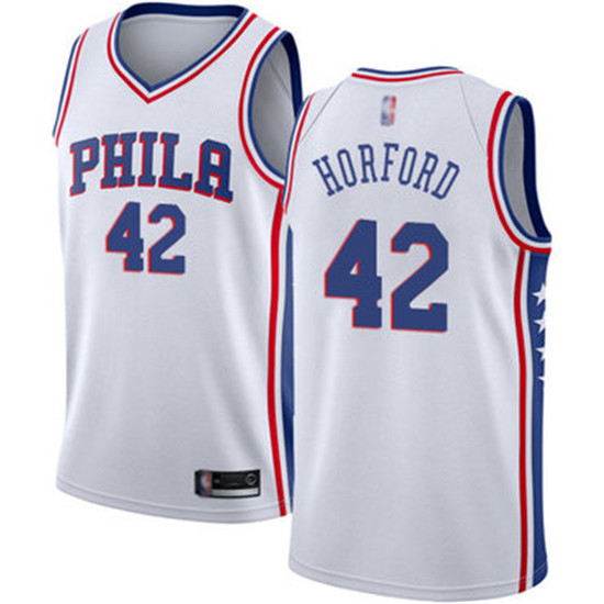 2020 76ers #42 Al Horford White Basketball Swingman Association Edition Jersey