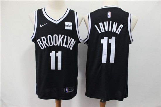 2020 Nets 11 Kyrie Irving Black Nike Swingman Jersey