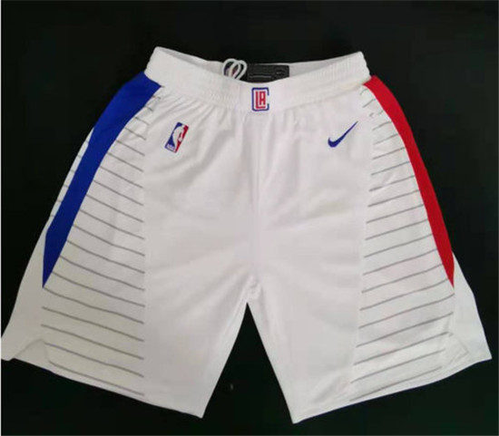 2020 Clippers White Swingman Shorts