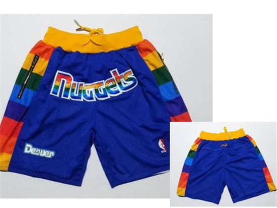 2020 Nuggets Blue Just Don Mesh Shorts