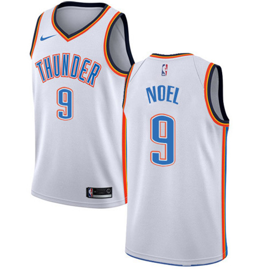 2020 Nike Thunder #9 Nerlens Noel White NBA Swingman Association Edition Jersey