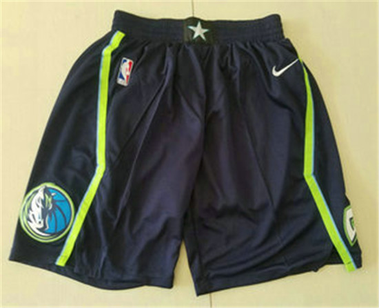 2020 Men's Dallas Mavericks Blue Nike City Edition Swingman Shorts