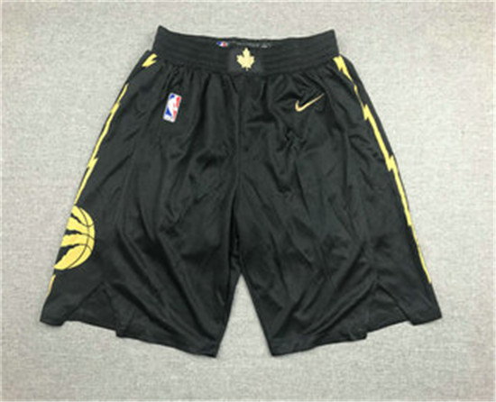 2020 Men's Toronto Raptors Black Nike City Edition Swingman Shorts