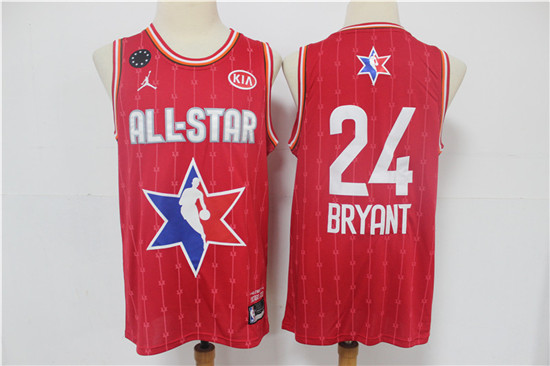 2020 Men's Los Angeles Lakers #24 Kobe Bryant Red Jordan Brand All-Star Game Swingman Stitched NBA J