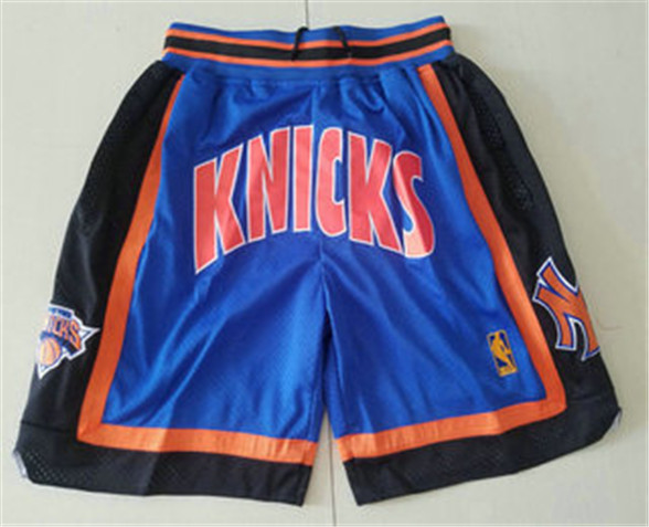 2020 New York Knicks 1996-97 Blue Just Don Shorts Swingman Shorts