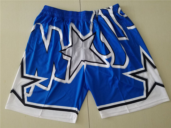 2020 Orlando Magic Blue Big Face Mitchell Ness Hardwood Classics Soul Swingman Throwback Shorts