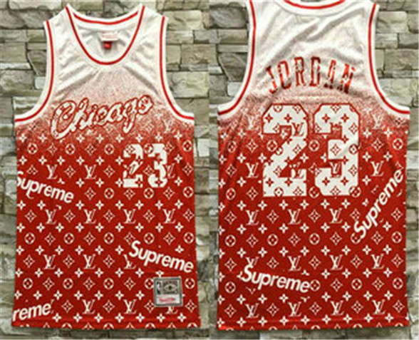 2020 Chicago Bulls #23 Michael Jordan Red Hardwood Classics Soul Swingman Throwback Jersey