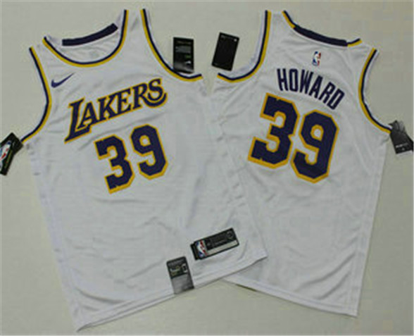 2020 Los Angeles Lakers #39 Dwight Howard White 2019 Nike Swingman Printed NBA Jersey